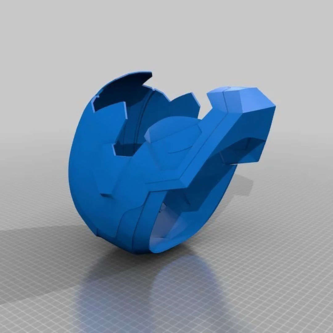 Iron Patriot War Machine Mk1 Helmet 3D Model Ready to Print 3D print model_7