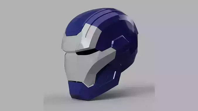 Iron Patriot War Machine Mk1 Helmet 3D Model Ready to Print 3D print model