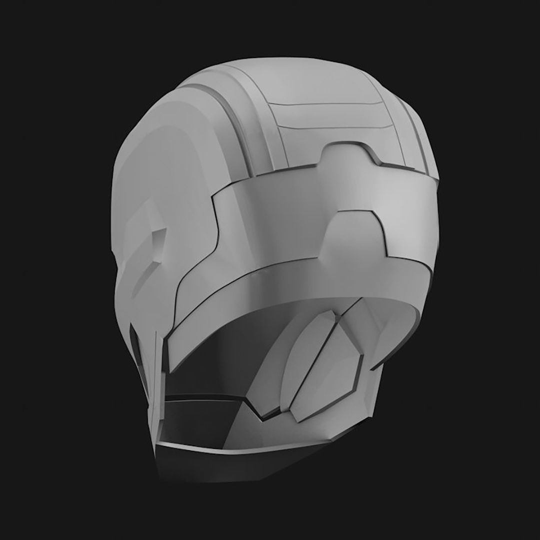 Iron Patriot War Machine Mk1 Helmet 3D Model Ready to Print 3D print model_6