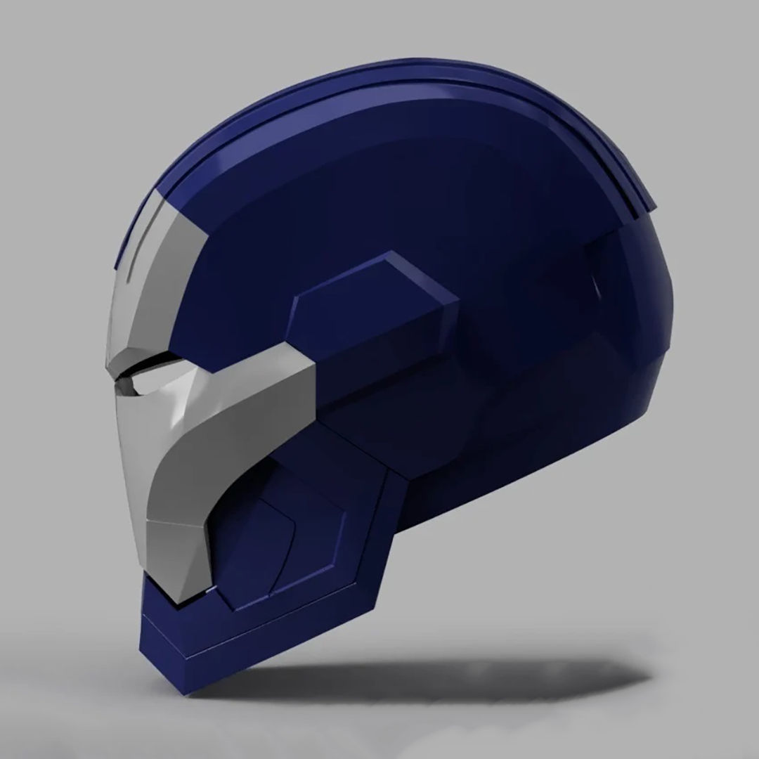 Iron Patriot War Machine Mk1 Helmet 3D Model Ready to Print 3D print model_3