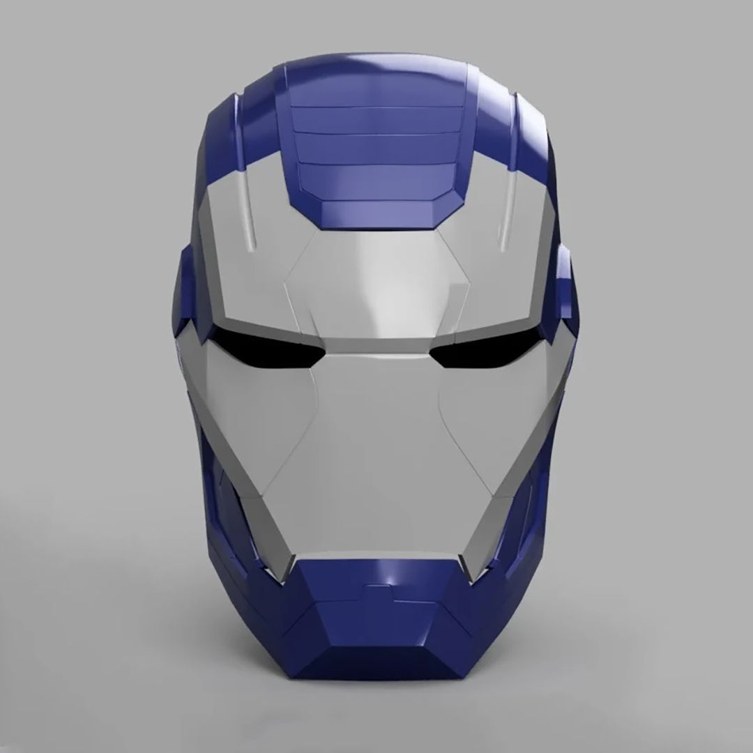 Iron Patriot War Machine Mk1 Helmet 3D Model Ready to Print 3D print model_2