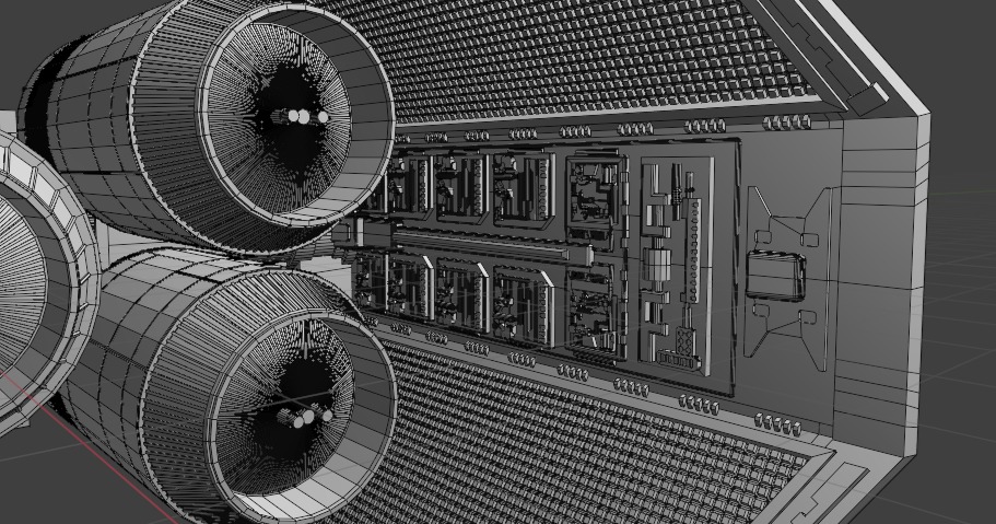 Print ready-tie ca punisher - T bomber starfighter starwars 3D print model_3