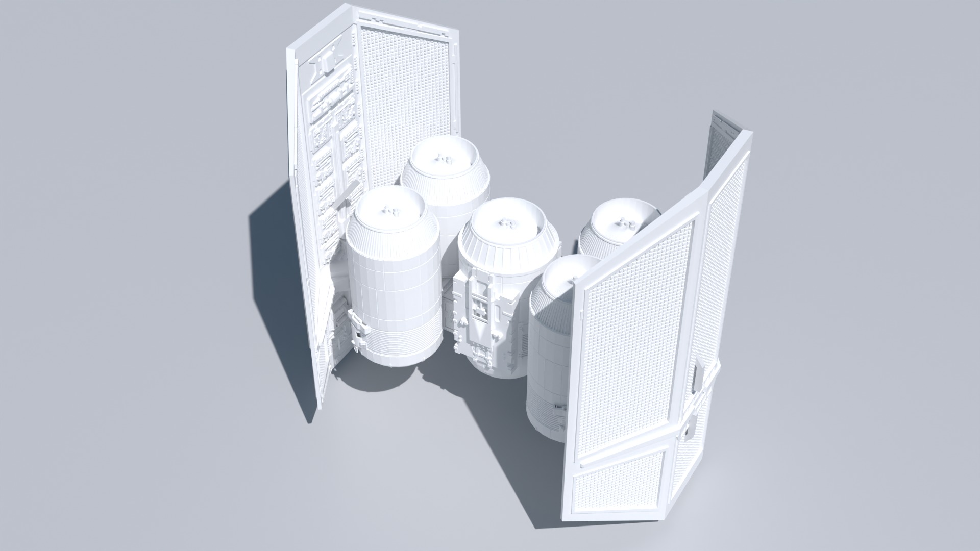 Print ready-tie ca punisher - T bomber starfighter starwars 3D print model_5