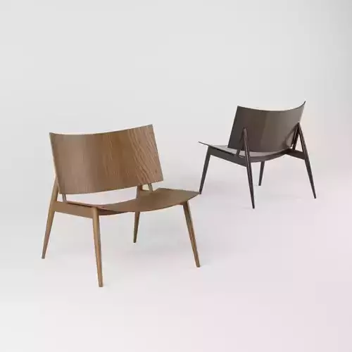 Oak Lounge chair 3D model