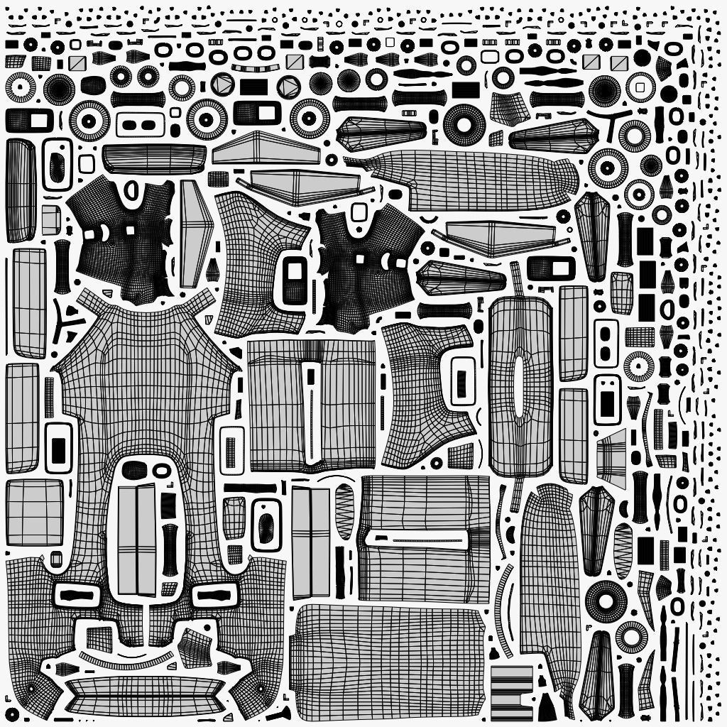 Military Tiltrotor Aircraft Low-poly 3D model_18