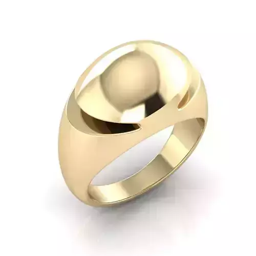 Cabochon ring bvlgari size55 3d print model