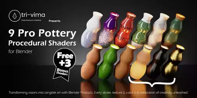9 Pro Pottery Procedural Shaders  Texture