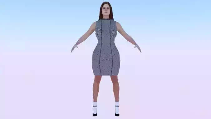 Woman in a Dress 073