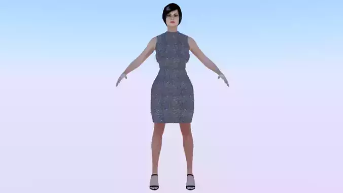 Woman in a Dress 074