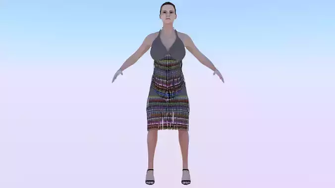 Woman in a Dress 078