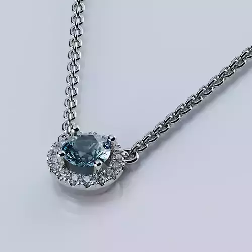  Pendant Tiffany Soleste Style Round 5mm 