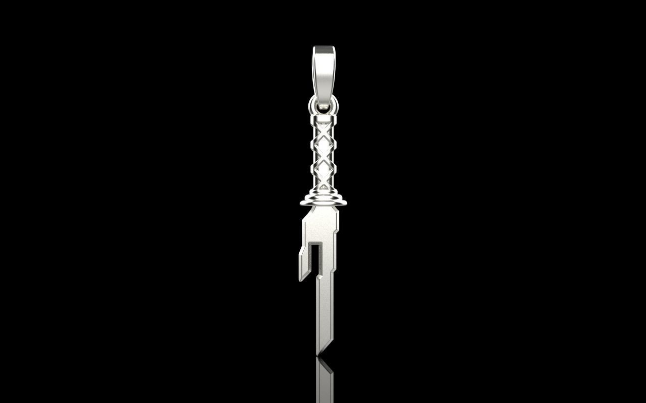 Dagger sword pendant model 999 3D print model_19