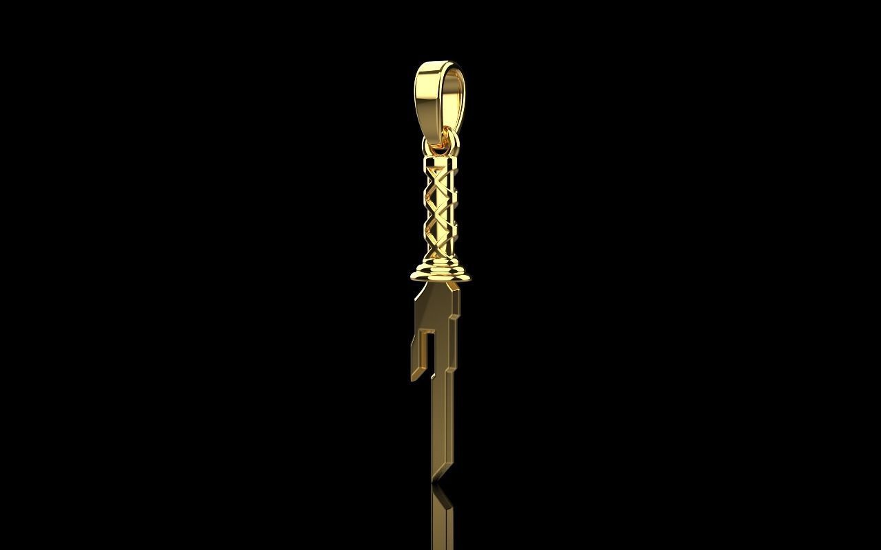 Dagger sword pendant model 999 3D print model_11