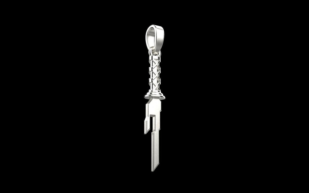 Dagger sword pendant model 999 3D print model_25
