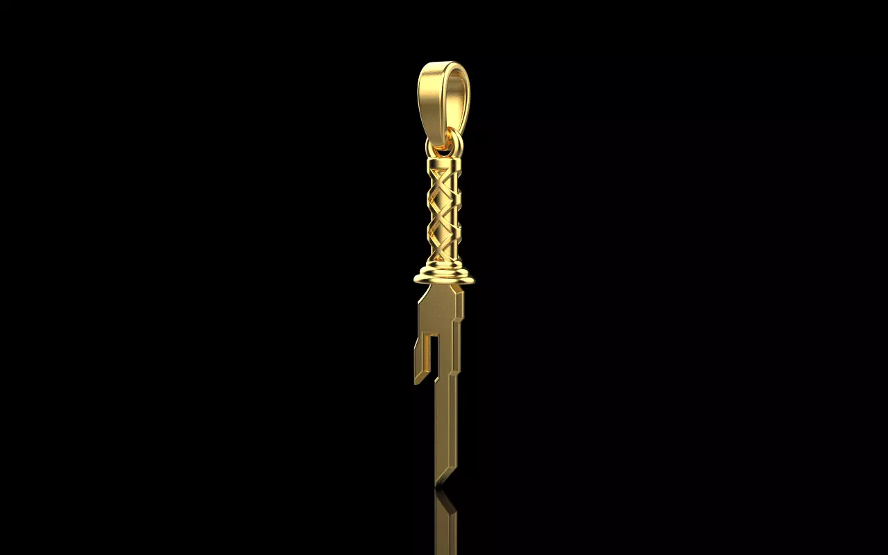 Dagger sword pendant model 999 3D print model_0