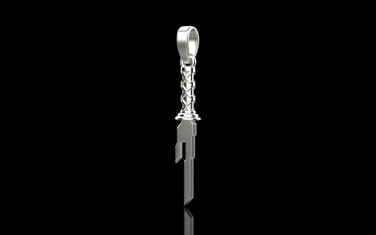 Dagger sword pendant model 999 3D print model_15