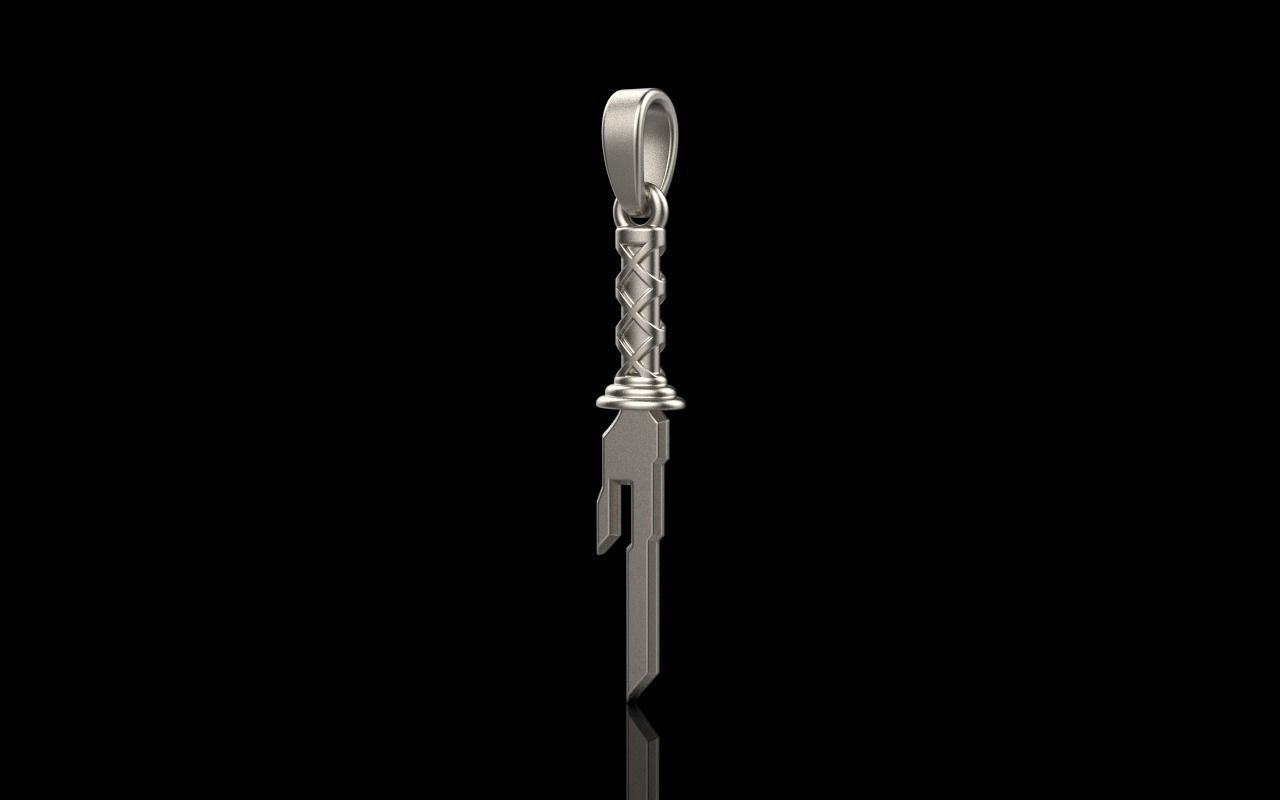 Dagger sword pendant model 999 3D print model_12