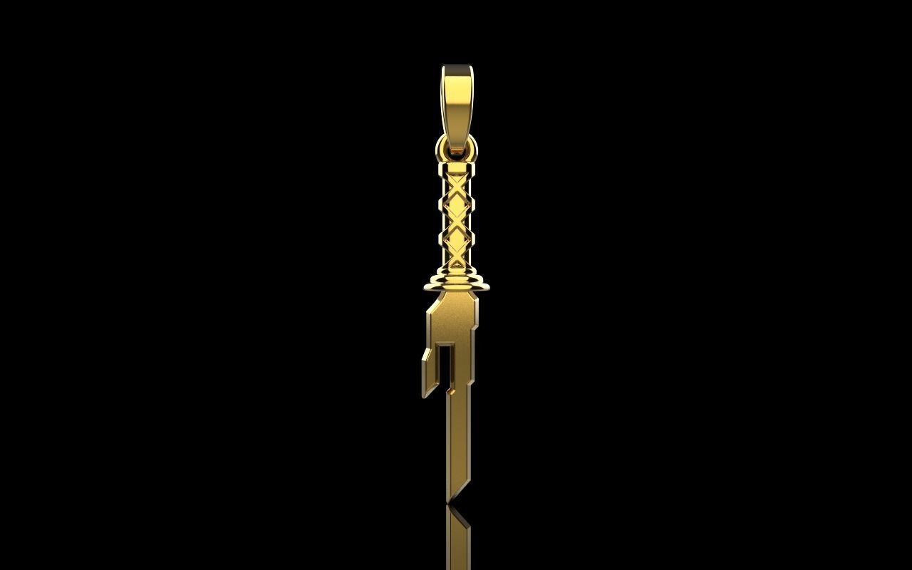 Dagger sword pendant model 999 3D print model_20