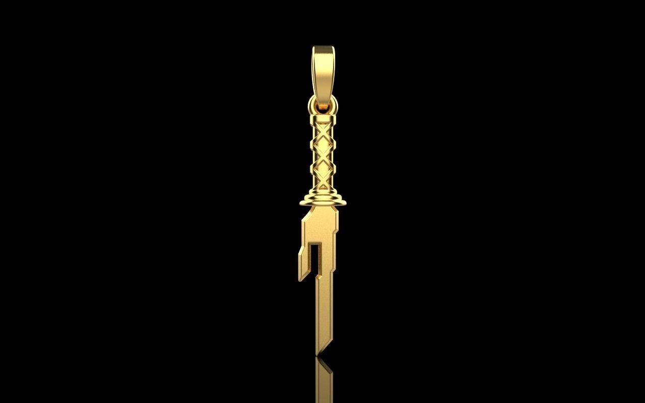Dagger sword pendant model 999 3D print model_2
