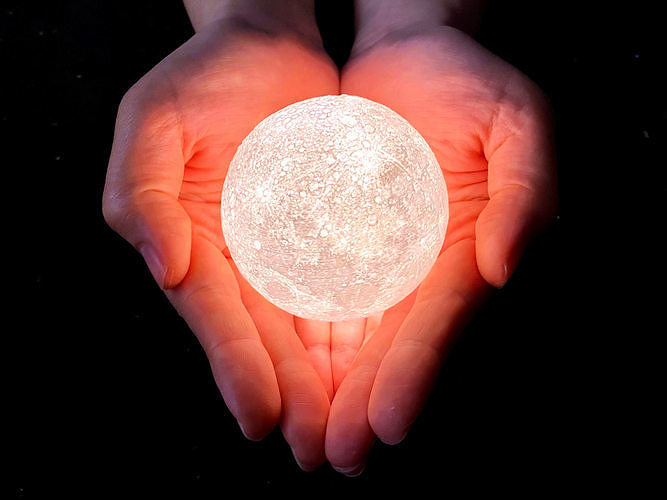 NASA CGI Moon Kit 3D Print Moon Lamp Model 160mm 3D print model