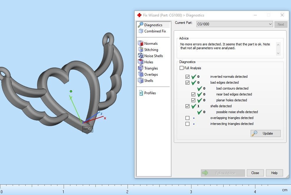 Heart with wings pendant model 1000 3D print model_5