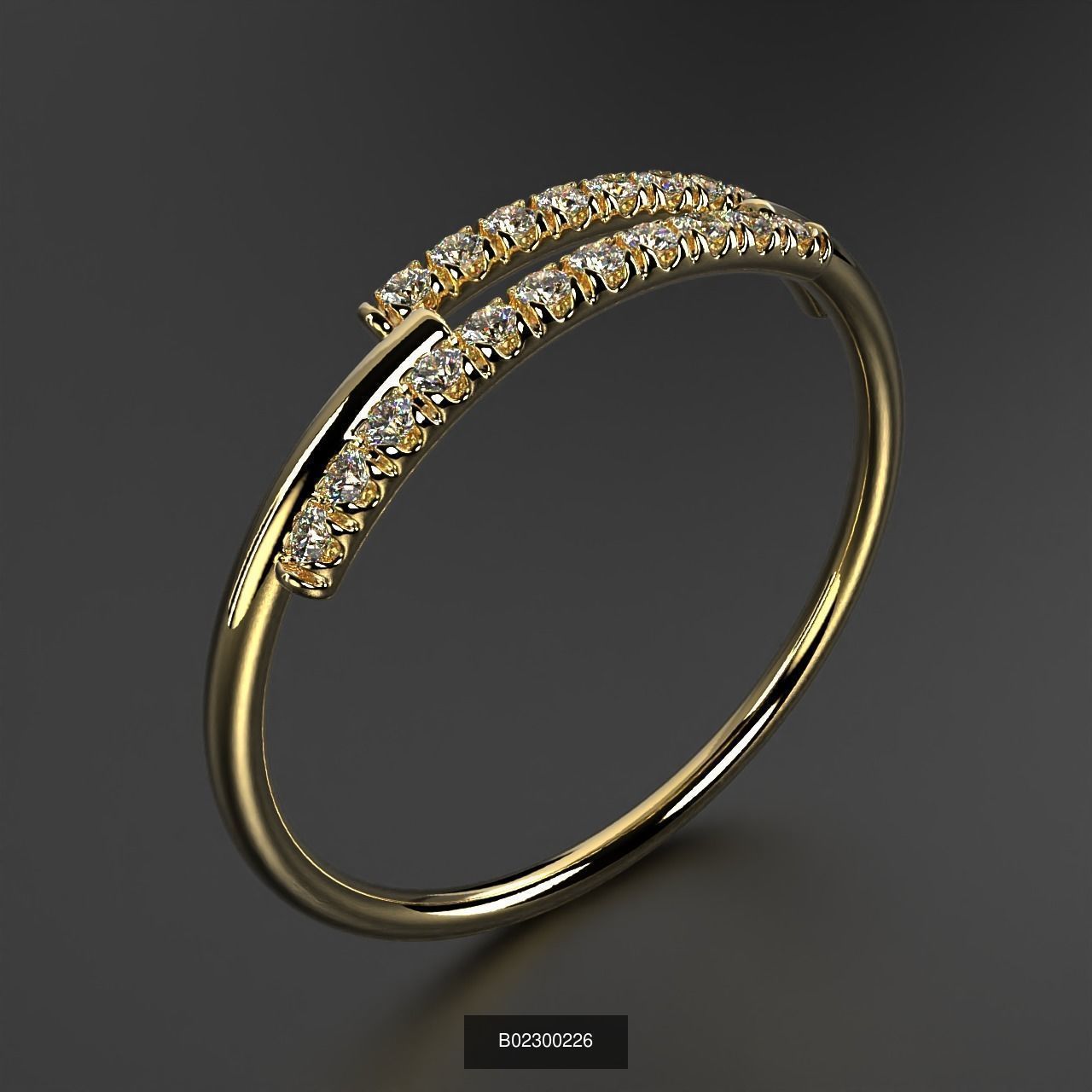 2024 B02 100-300 Melee Rings 3D Model Collection-200 Files _99