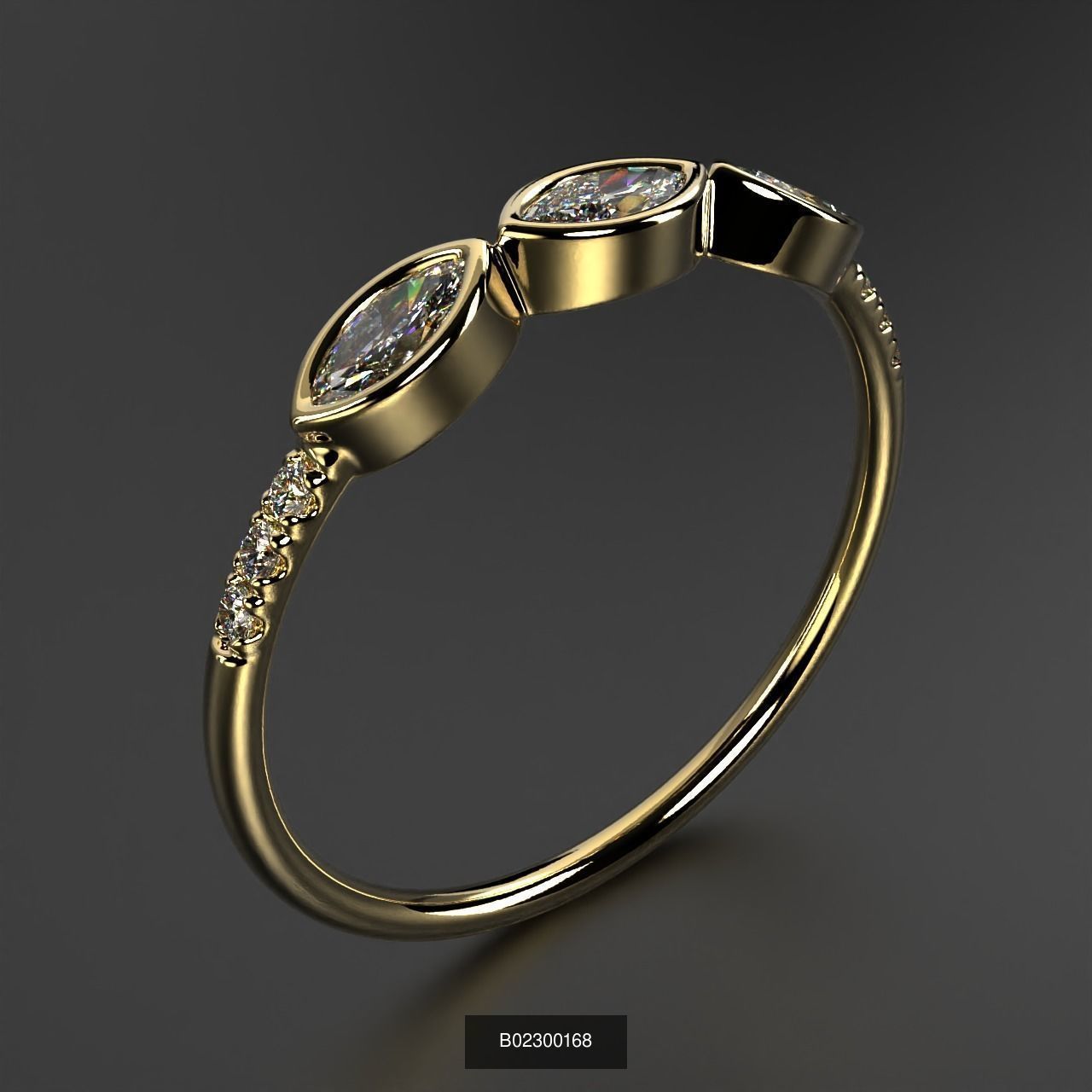 2024 B02 100-300 Melee Rings 3D Model Collection-200 Files _157