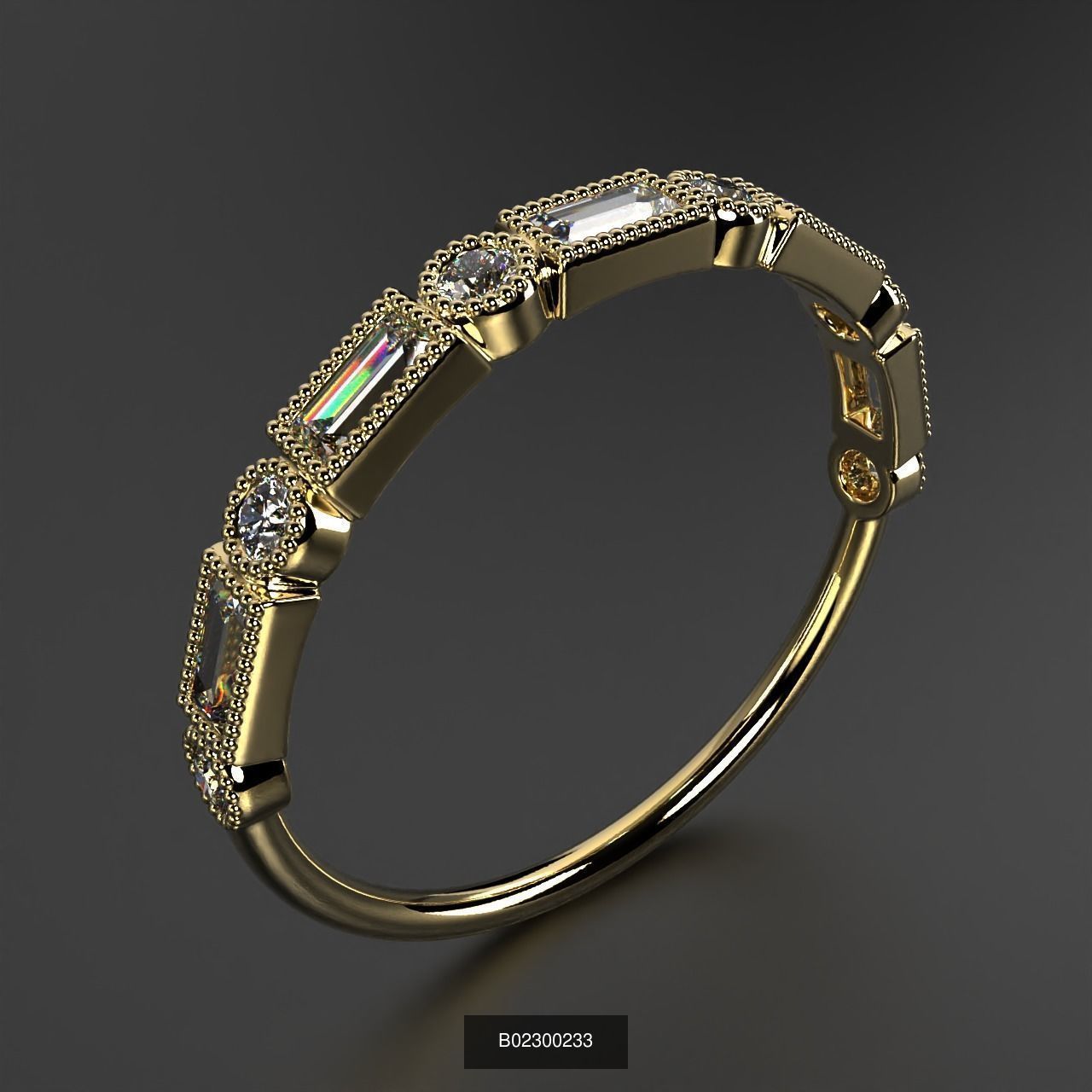 2024 B02 100-300 Melee Rings 3D Model Collection-200 Files _92