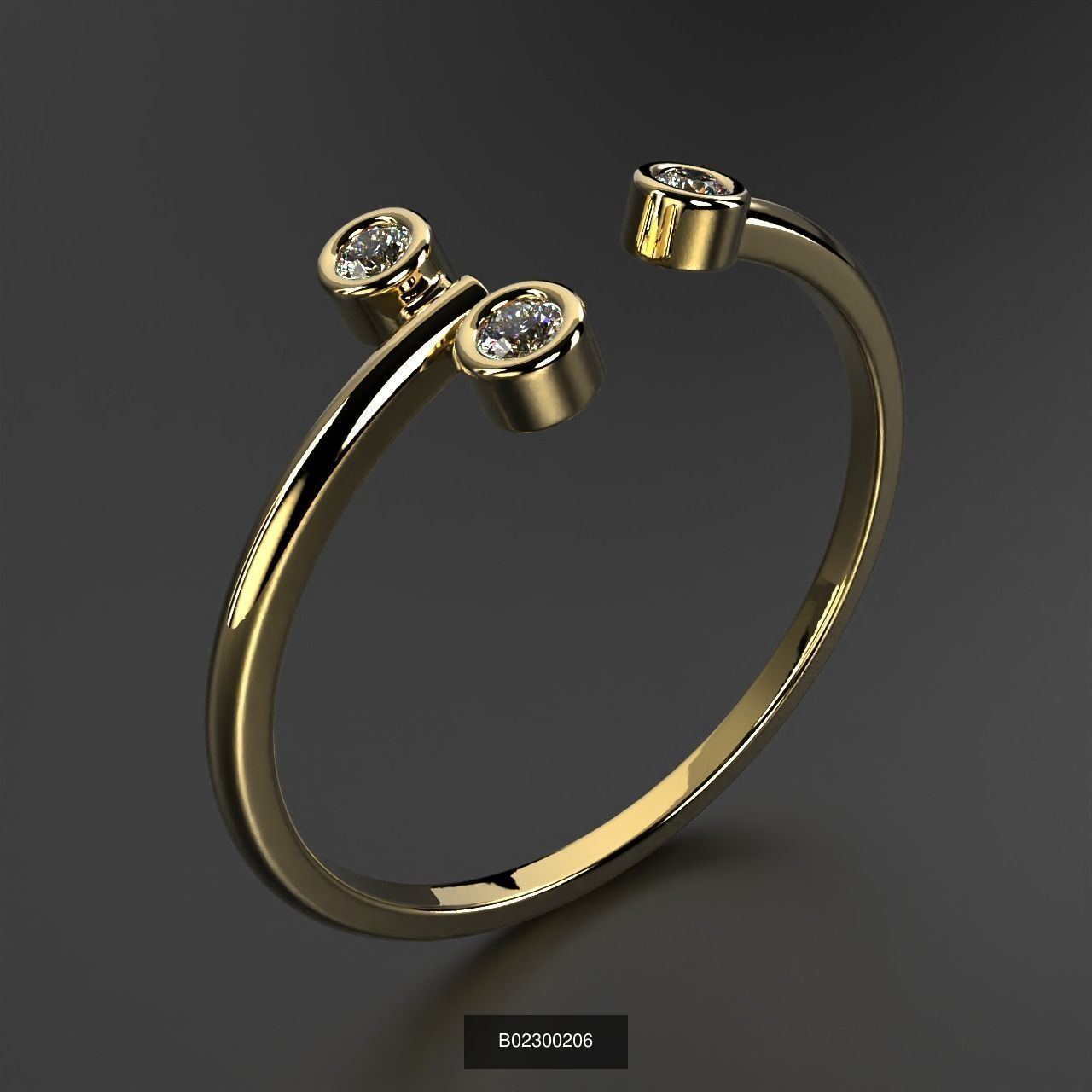 2024 B02 100-300 Melee Rings 3D Model Collection-200 Files _119