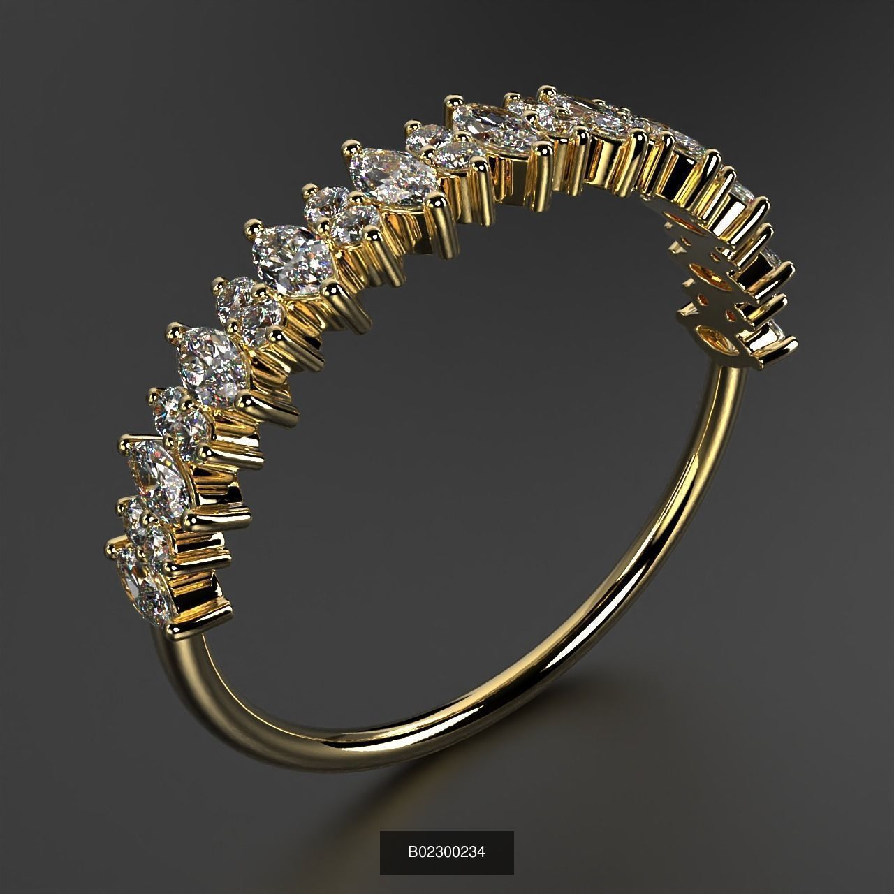 2024 B02 100-300 Melee Rings 3D Model Collection-200 Files _91