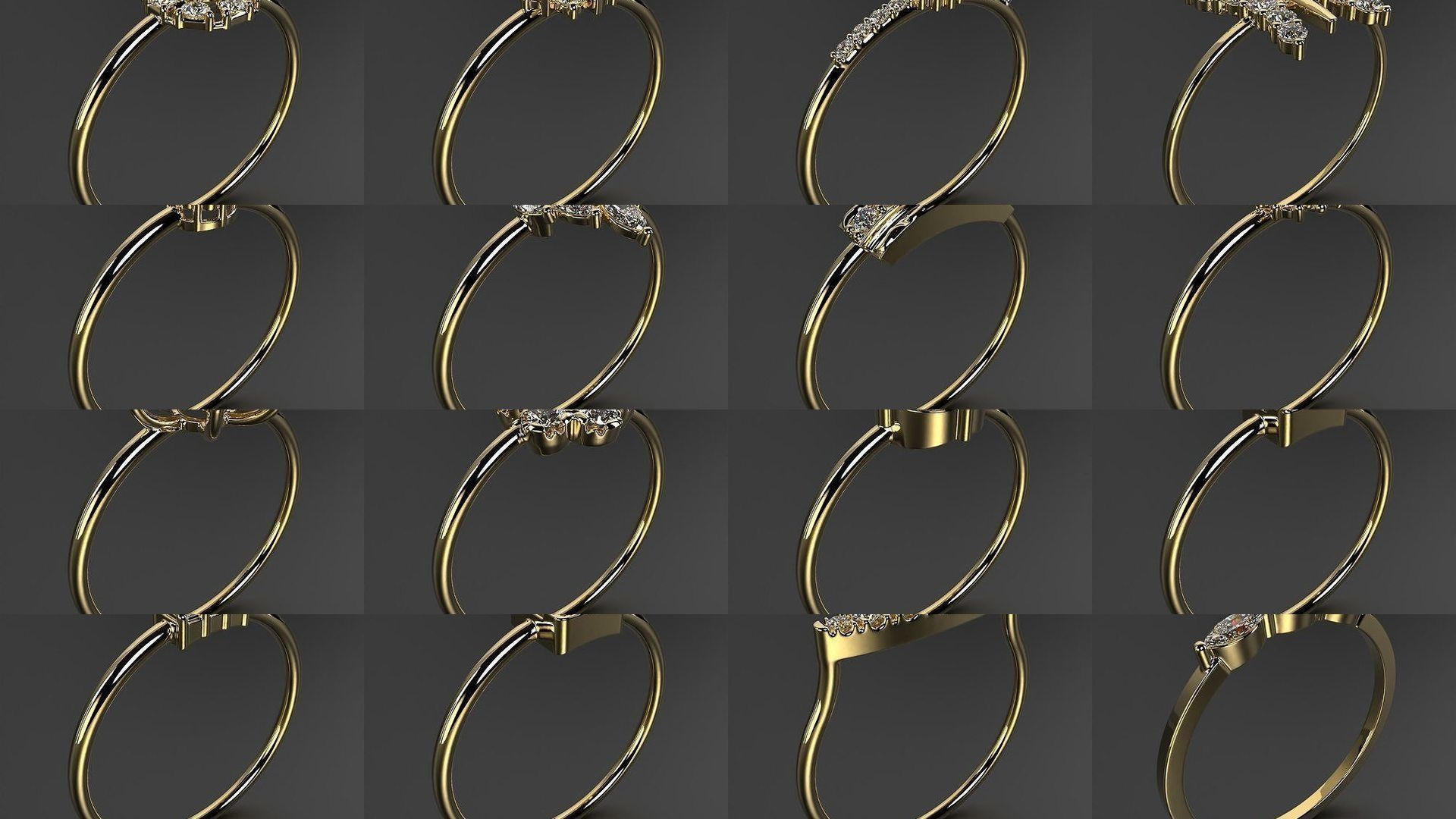 2024 B02 100-300 Melee Rings 3D Model Collection-200 Files _19