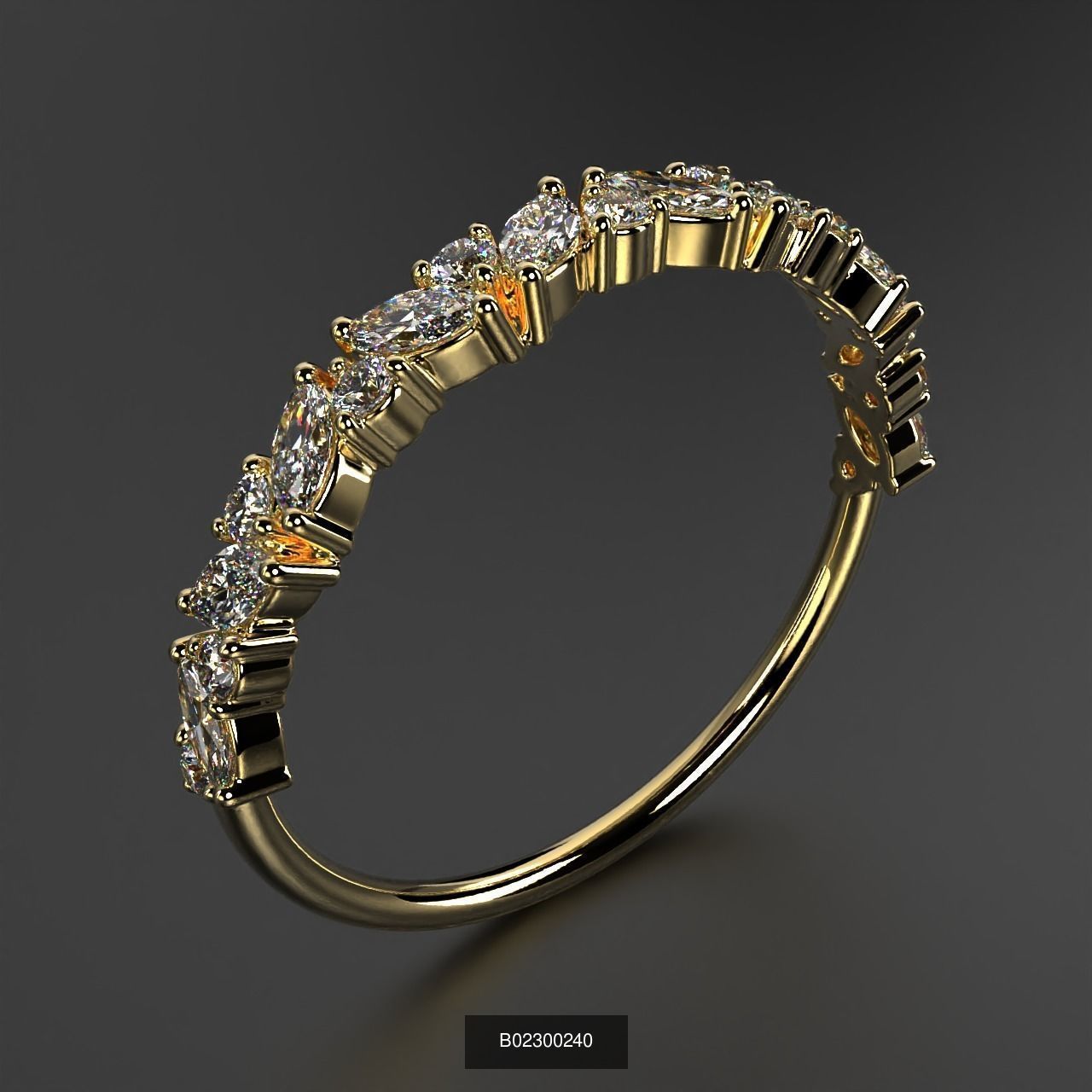 2024 B02 100-300 Melee Rings 3D Model Collection-200 Files _85