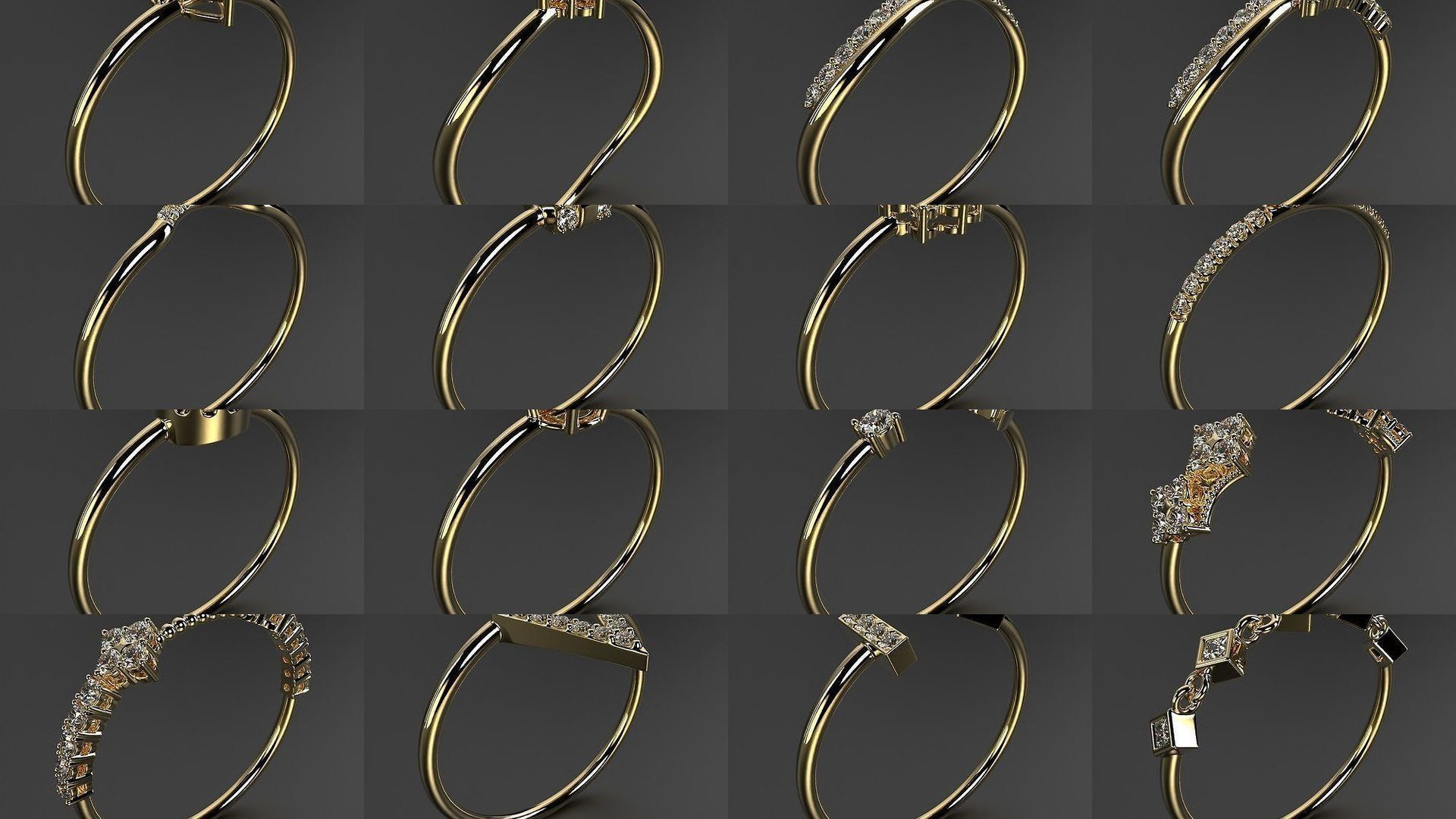 2024 B02 100-300 Melee Rings 3D Model Collection-200 Files _13