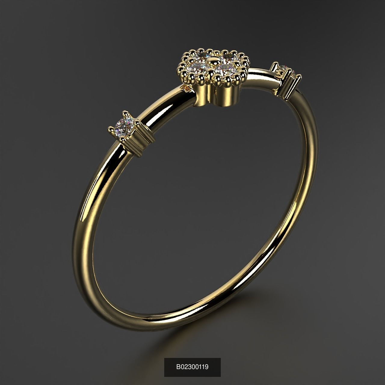 2024 B02 100-300 Melee Rings 3D Model Collection-200 Files _206