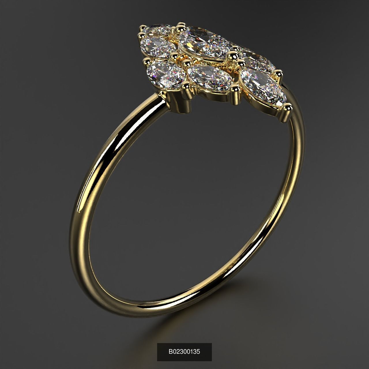 2024 B02 100-300 Melee Rings 3D Model Collection-200 Files _190