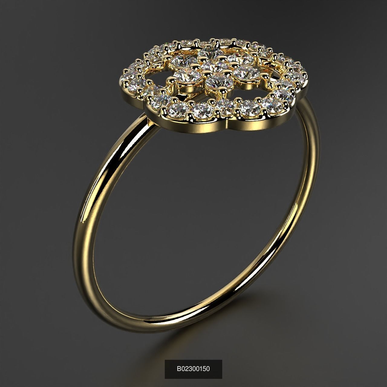 2024 B02 100-300 Melee Rings 3D Model Collection-200 Files _175