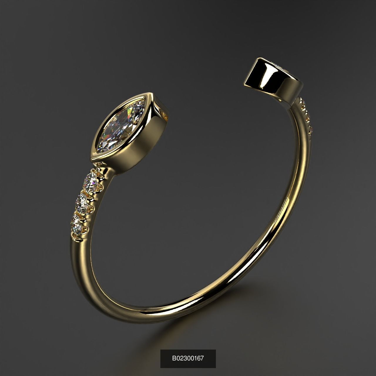 2024 B02 100-300 Melee Rings 3D Model Collection-200 Files _158