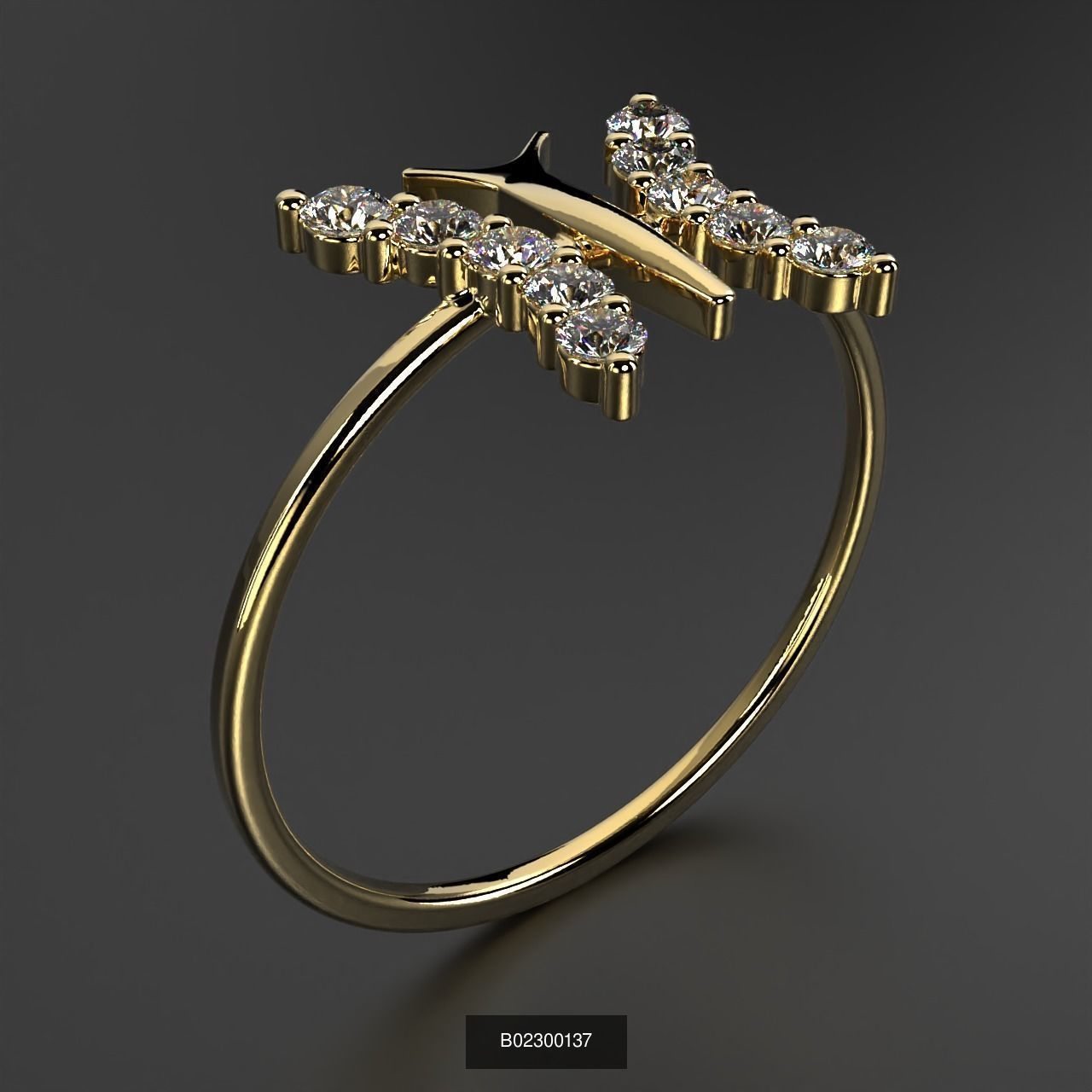 2024 B02 100-300 Melee Rings 3D Model Collection-200 Files _188