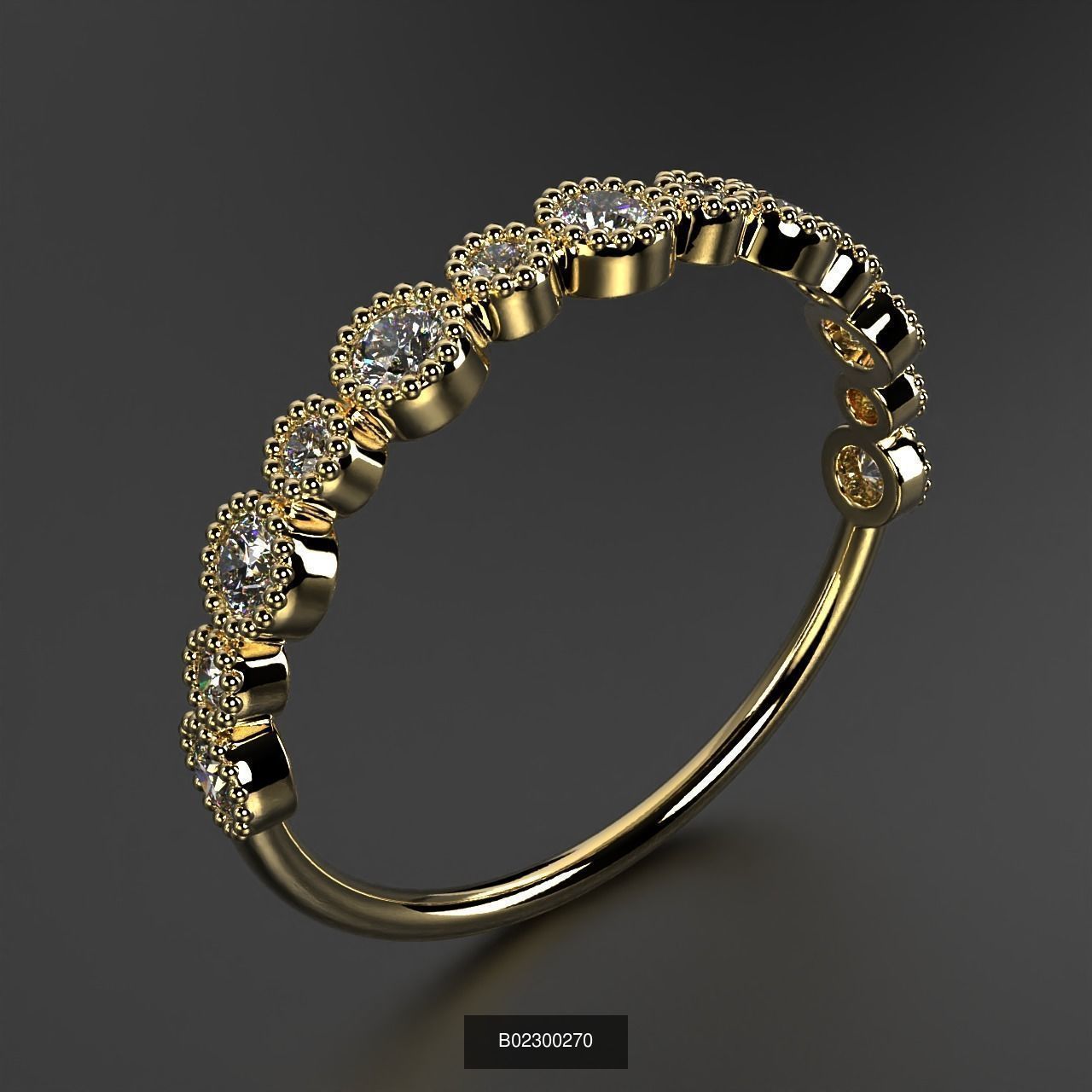 2024 B02 100-300 Melee Rings 3D Model Collection-200 Files _55