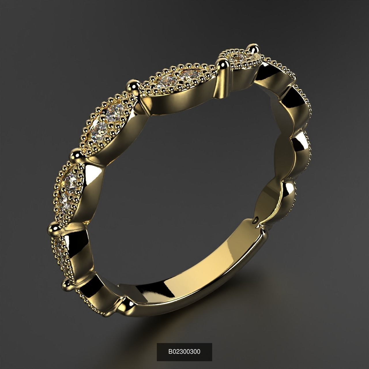 2024 B02 100-300 Melee Rings 3D Model Collection-200 Files _24