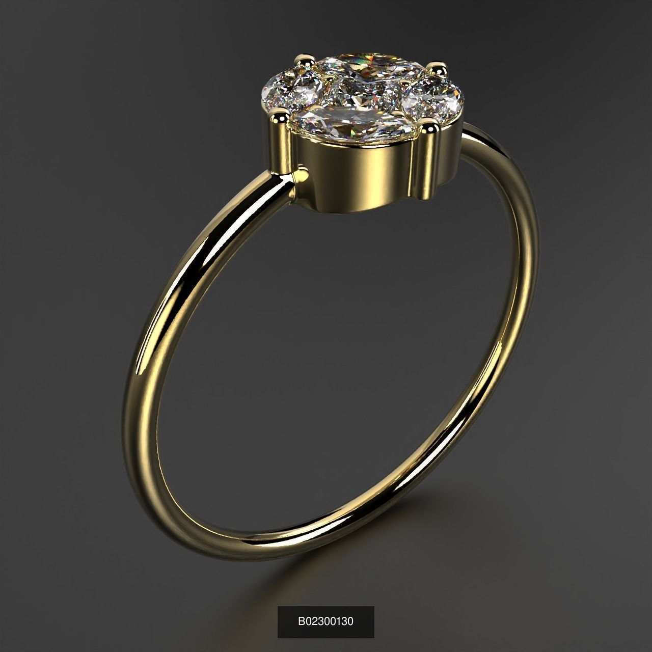 2024 B02 100-300 Melee Rings 3D Model Collection-200 Files _195