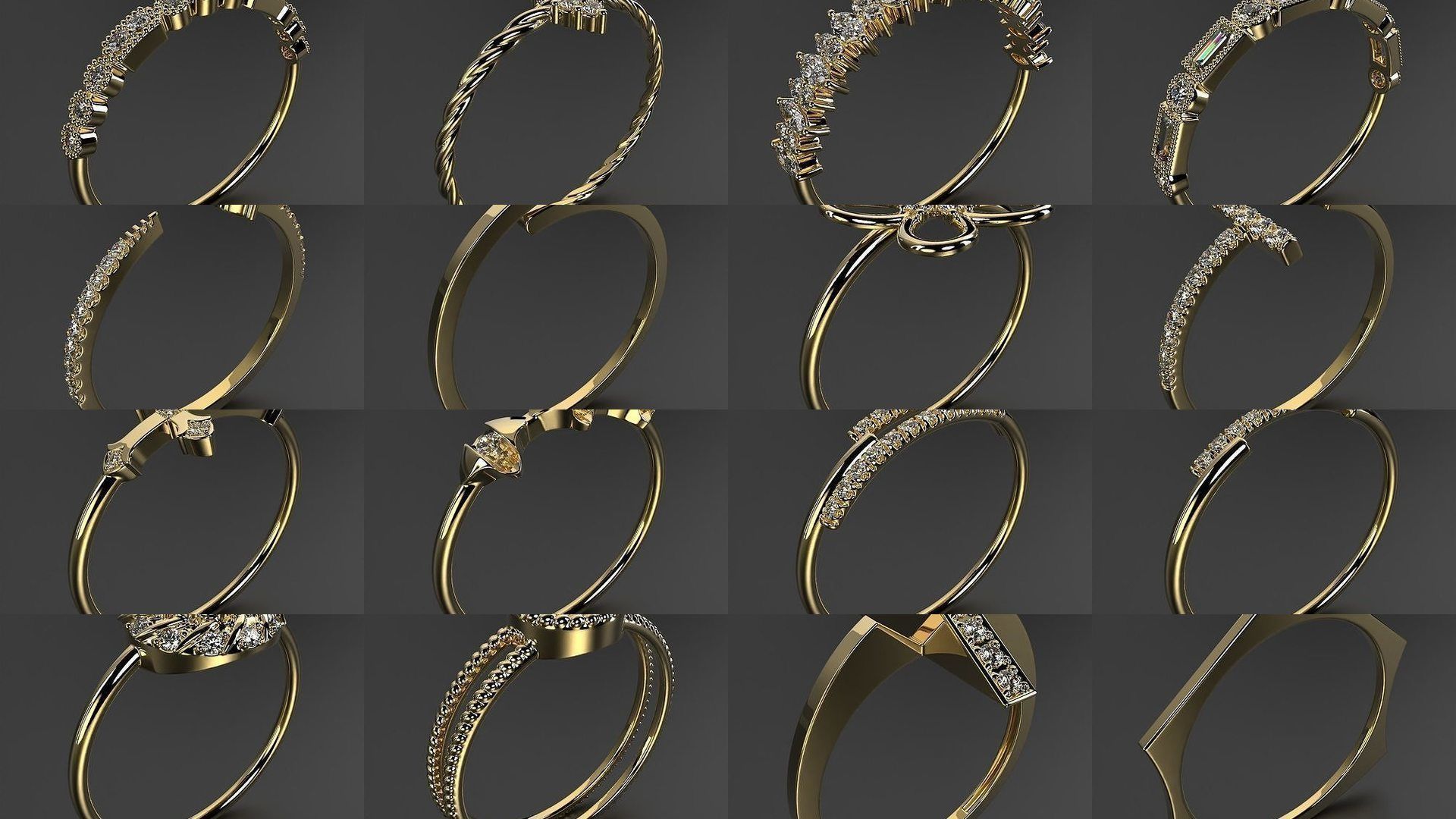 2024 B02 100-300 Melee Rings 3D Model Collection-200 Files _7