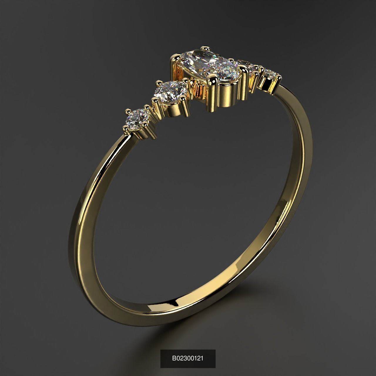 2024 B02 100-300 Melee Rings 3D Model Collection-200 Files _204