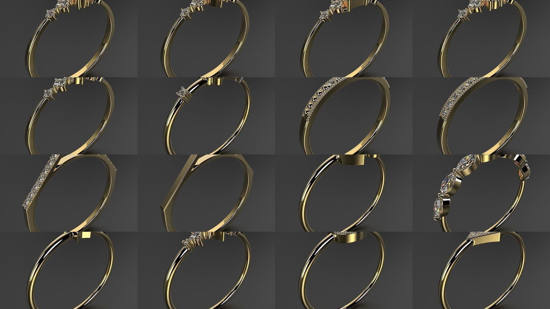 2024 B02 100-300 Melee Rings 3D Model Collection-200 Files _21