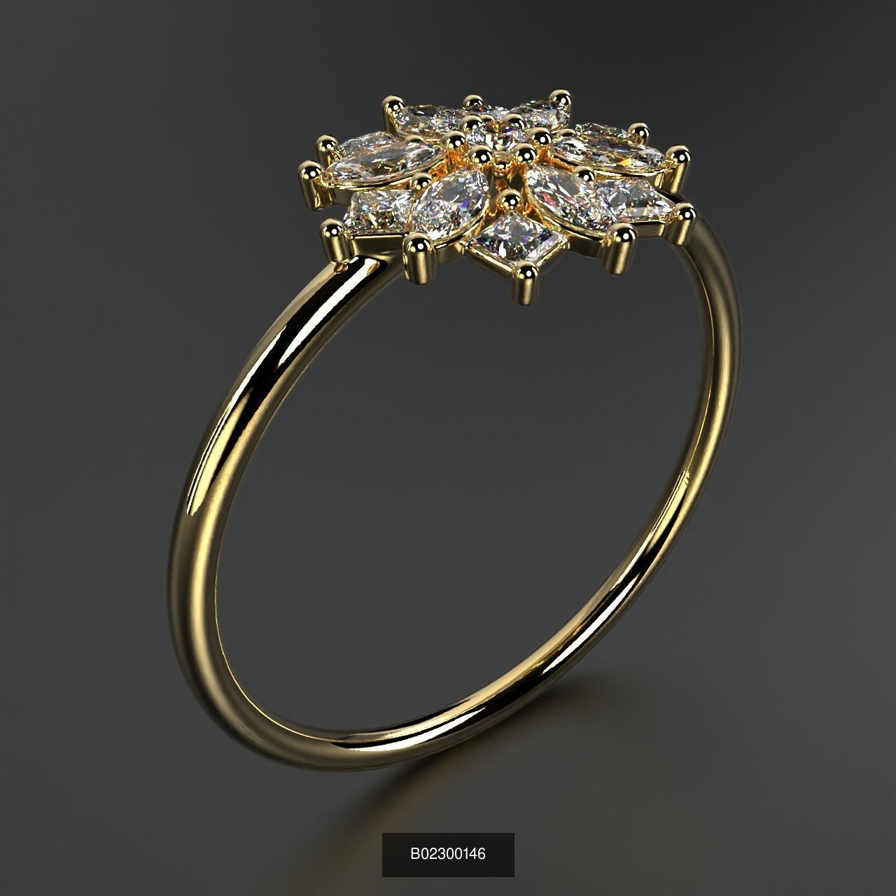 2024 B02 100-300 Melee Rings 3D Model Collection-200 Files _179