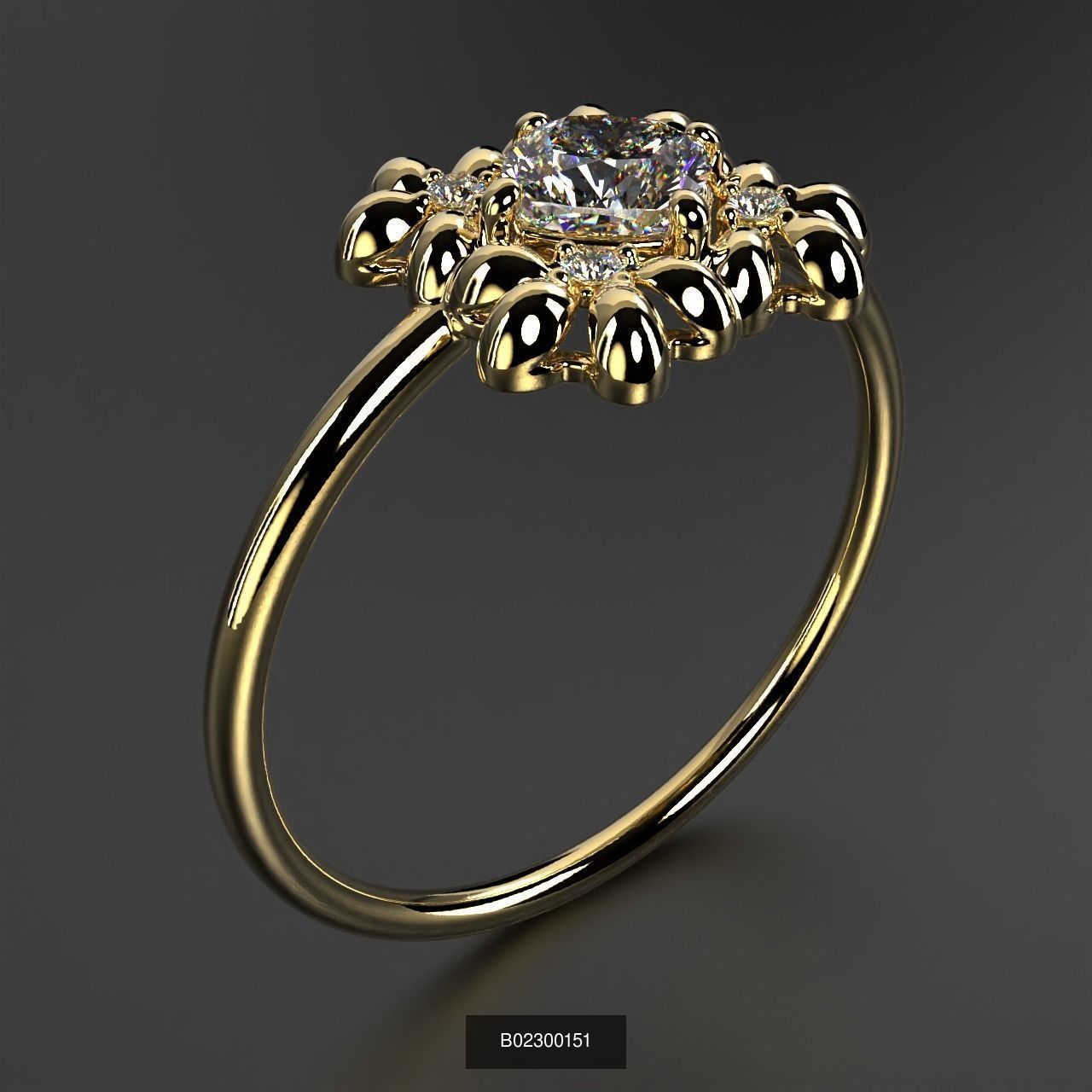 2024 B02 100-300 Melee Rings 3D Model Collection-200 Files _174
