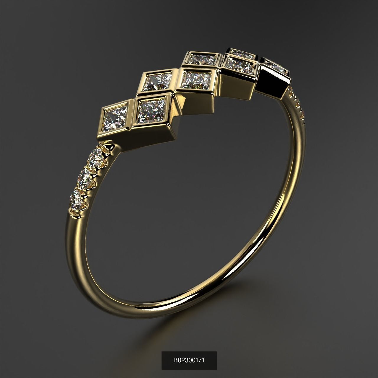 2024 B02 100-300 Melee Rings 3D Model Collection-200 Files _154