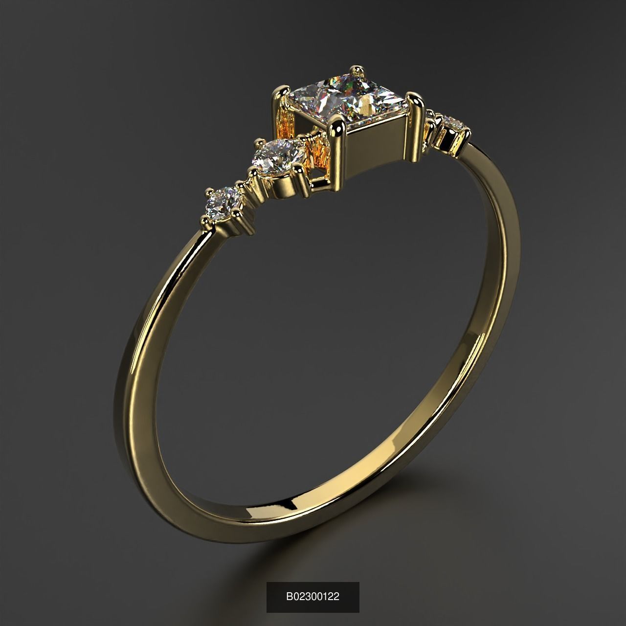 2024 B02 100-300 Melee Rings 3D Model Collection-200 Files _203