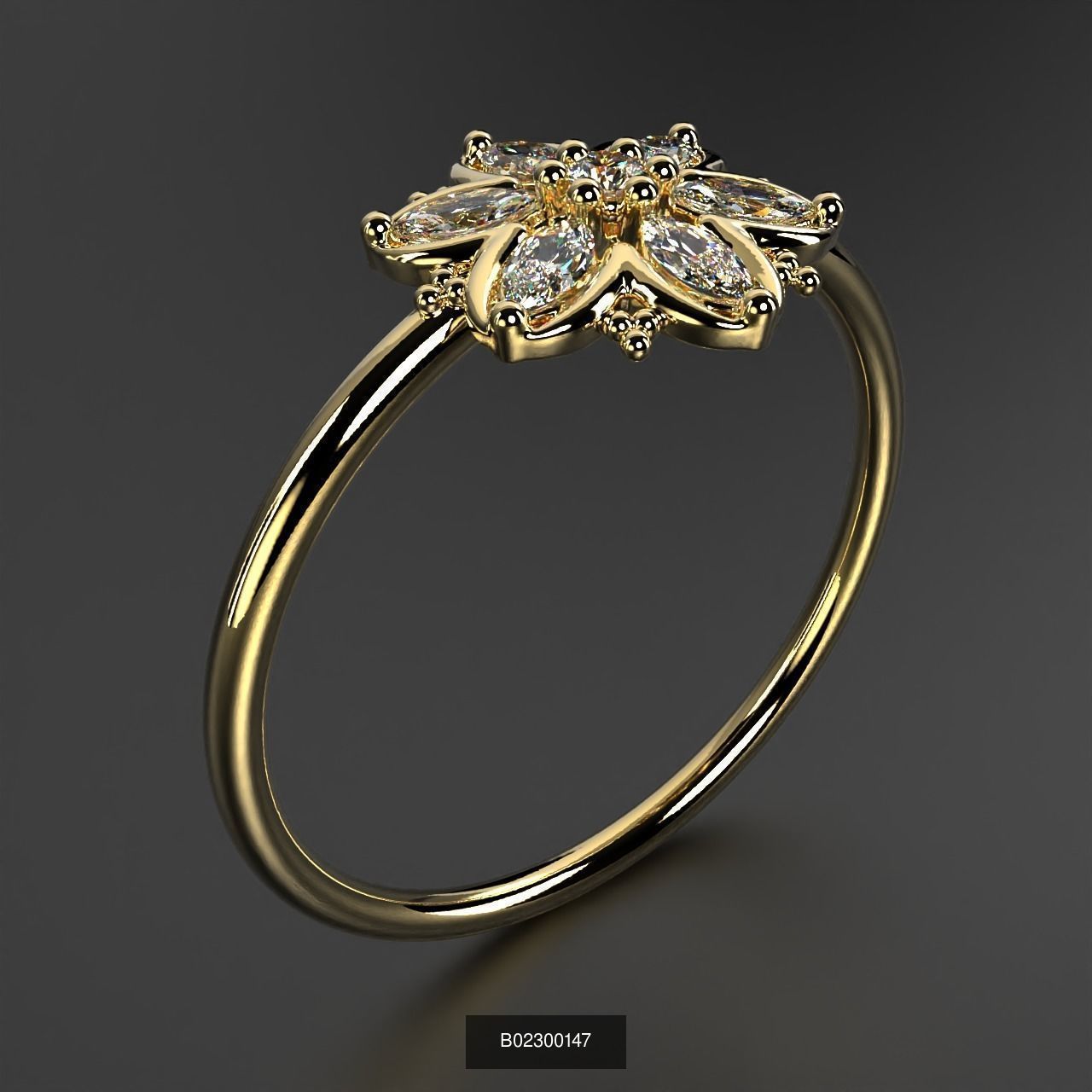 2024 B02 100-300 Melee Rings 3D Model Collection-200 Files _178