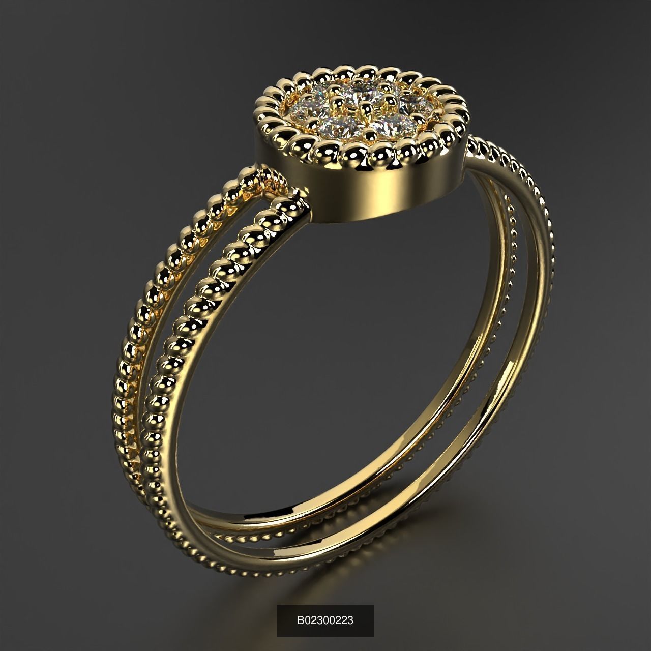 2024 B02 100-300 Melee Rings 3D Model Collection-200 Files _102